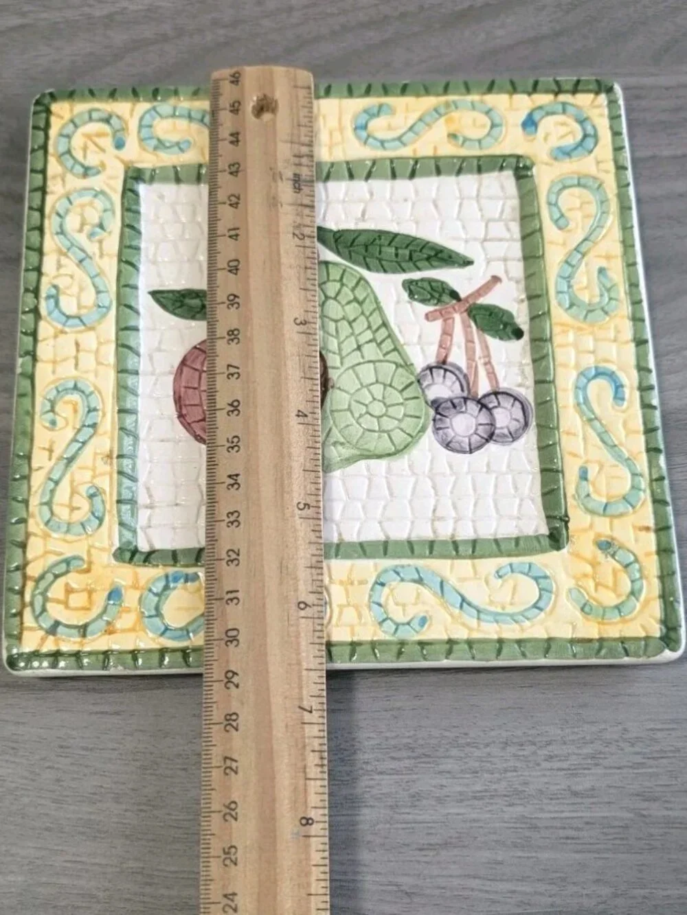 Vintage Tile Mosaic Trivet 6.5